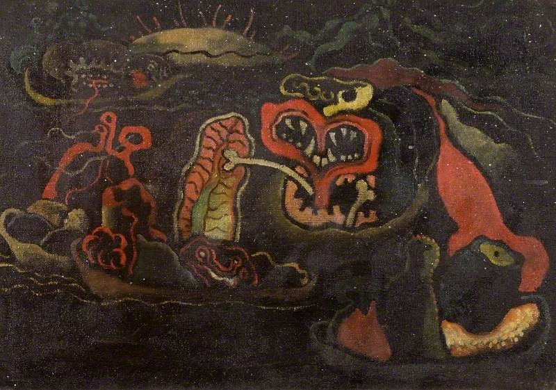 Ethel Walker - 116, Studio in rosso, nero e verde